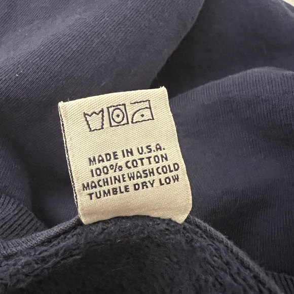 Sporty & Rich Navy Crewneck Sweatshirt - Picture 4 of 4